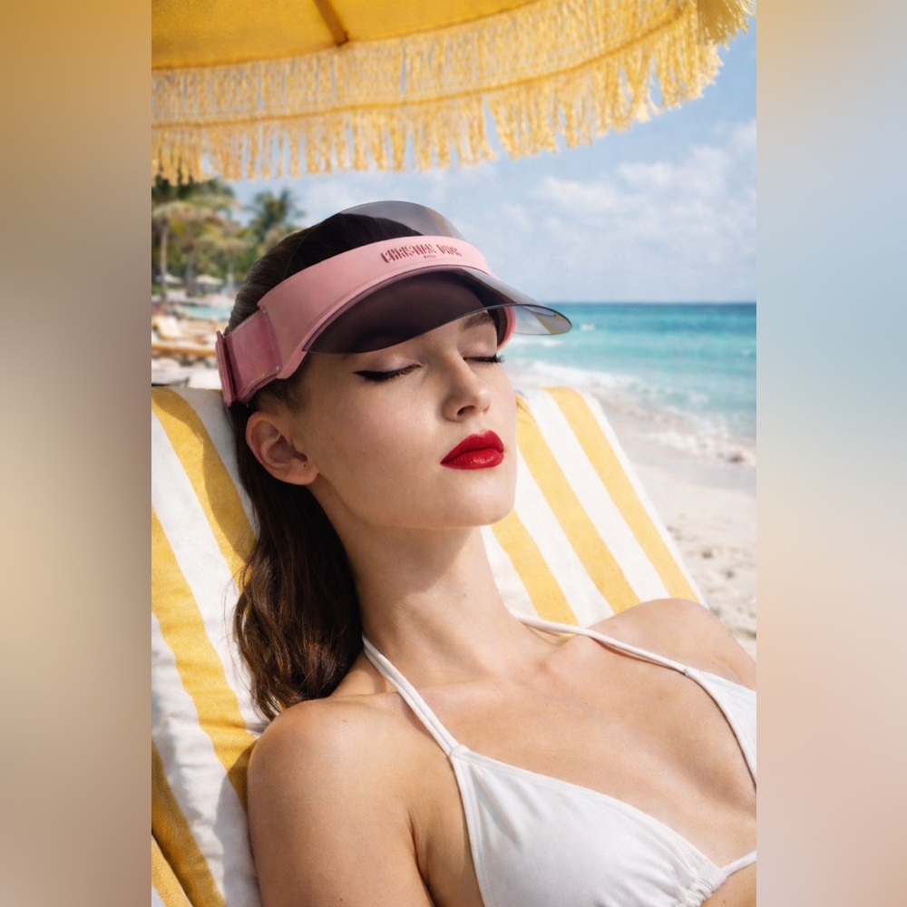 💕sold💕Dior Blush Pink Sun Visor